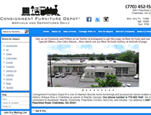 Tablet Screenshot of consignmentfurnituredepot.com